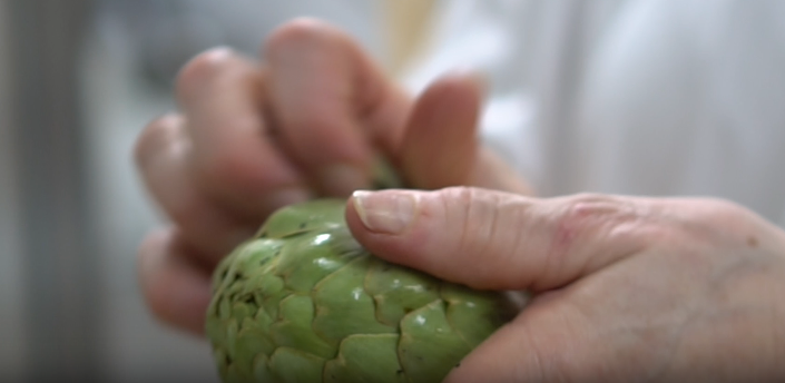 como se hace el helado de alcachofa